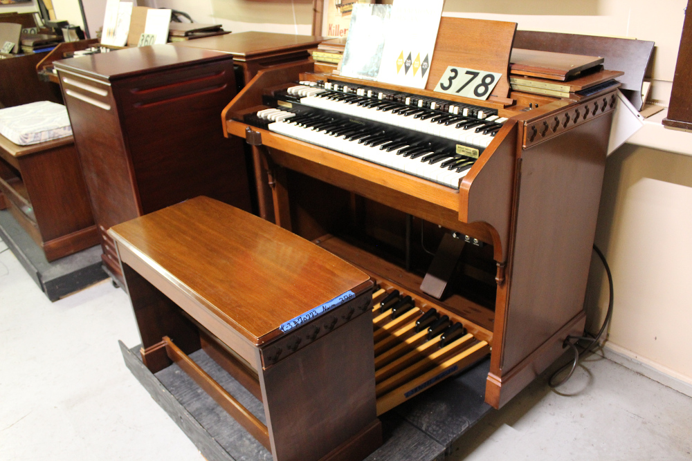 378 is a 1957 Hammond C3 for sale  in a walnut finish. Serial #70773