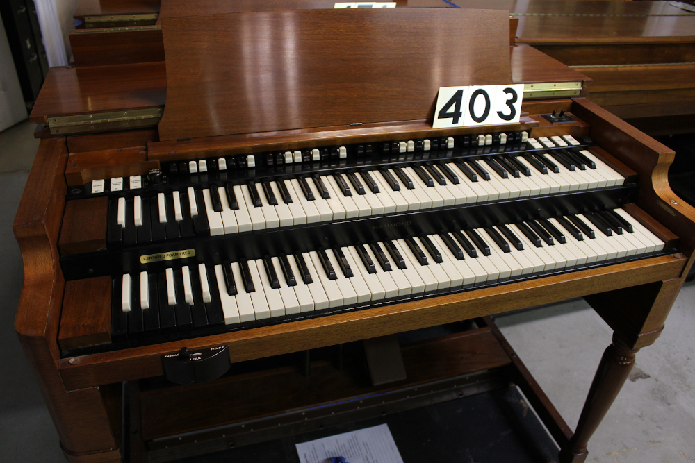 #403 is a 1959 Hammond B-3 in a walnut finish. Serial #78288