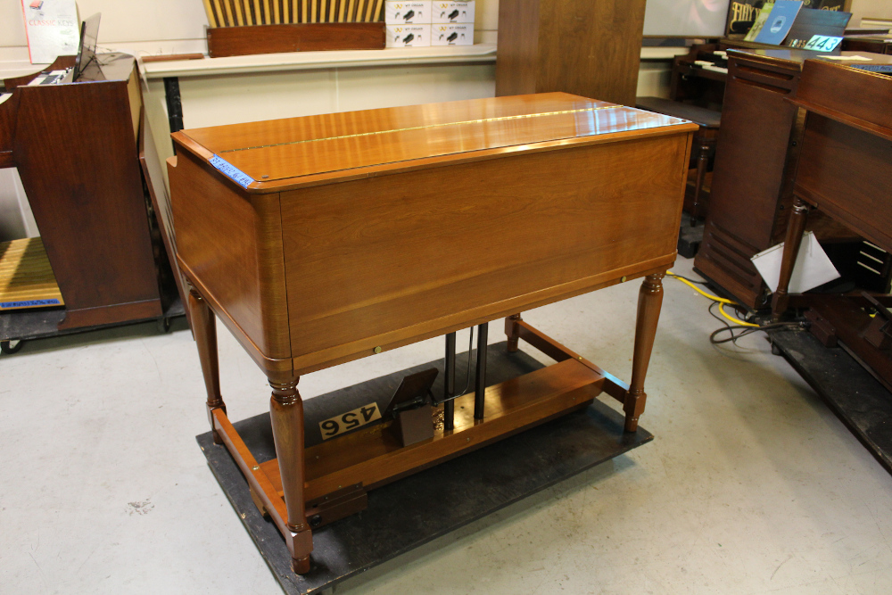 #456 is a 1959 Hammond B3 in a rare fruitwood finish, mint condition! Serial #80652