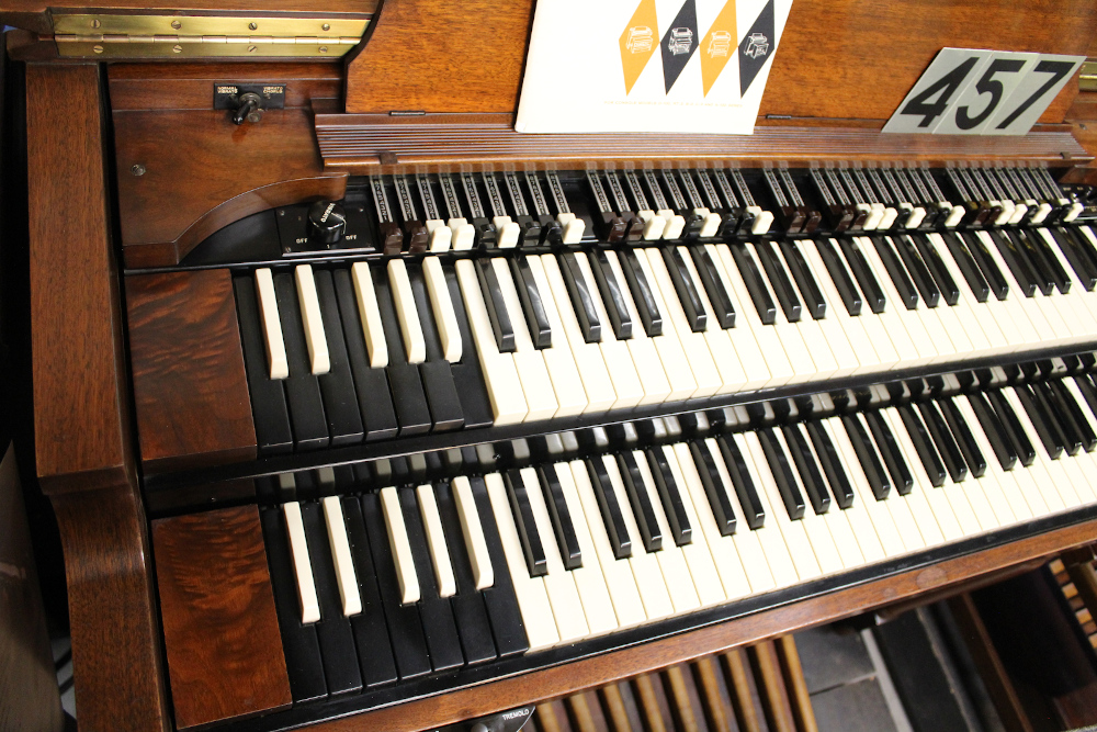 457 is a Hammond BV in excellent condition. While it may not be exactly like a B-3, it can still look and sound as amazing as one! Serial #21321