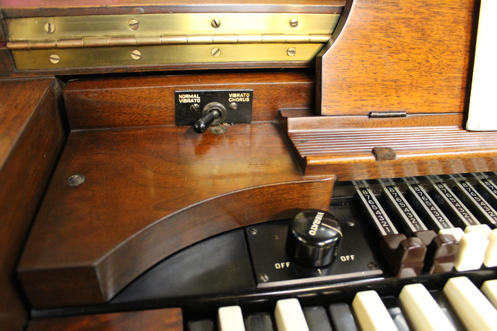 457 is a Hammond BV in excellent condition. While it may not be exactly like a B-3, it can still look and sound as amazing as one! Serial #21321