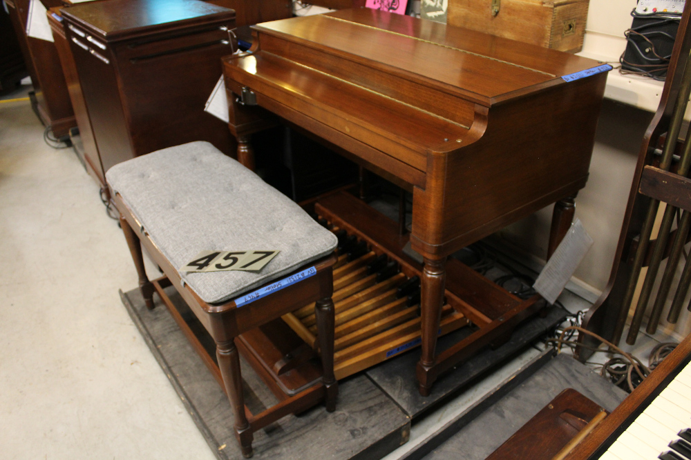 457 is a Hammond BV in excellent condition. While it may not be exactly like a B-3, it can still look and sound as amazing as one! Serial #21321