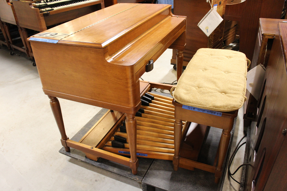 497 is a 1962 Hammond B-3 in a rare fruitwood finish! Serial #86115