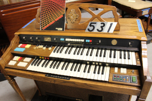 531 is a Hammond composer organ spinet organ for sale. 50th year anniversary edition! Serial #0091402
