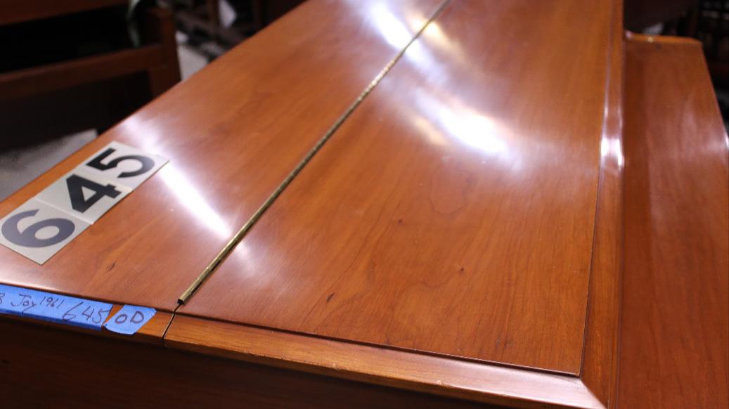 645 is a 1961 Hammond B3 in a fruitwood finish for sale!