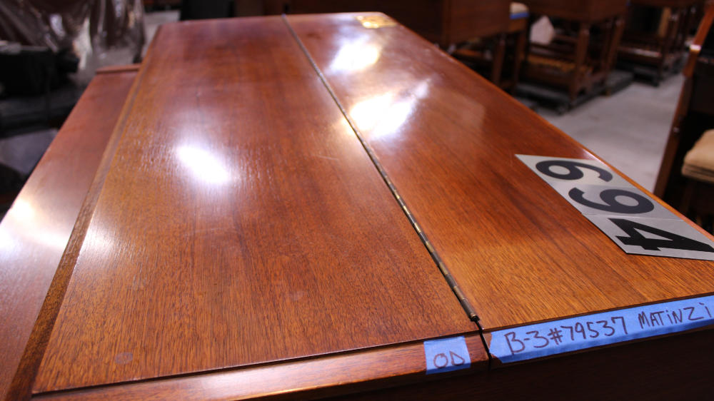 1959 Hammond B3 in walnut, Serial #79537, inventory #694, for sale at Keyboard Exchange International