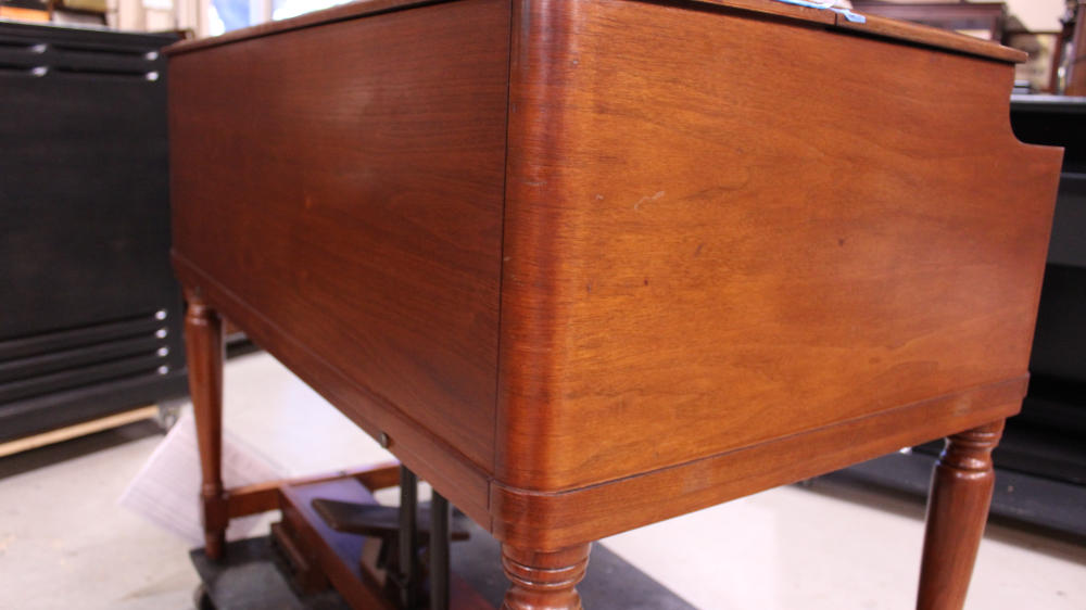 1959 Hammond B3 in walnut, Serial #79537, inventory #694, for sale at Keyboard Exchange International for sale!